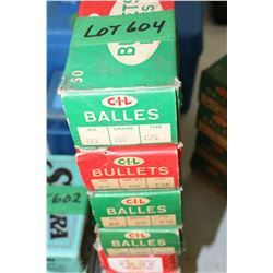 Approx. 160 - .311 Diameter, 180 gr., CPE, 308 PSP & KKSP CIL Bullets