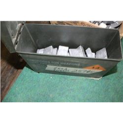 25 pounds of Lead Ingots - In an Ammo Carry Case
