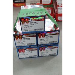 5 Boxes of 25 Count - Factory 357 Mag, 125 gr., XTP