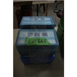 4 Boxes (Caseguard 50) of Reloaded 222 Remington Magnum.  Load Information is on the Inside Cover of