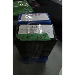 6 Boxes (Caseguard 50) of Reloaded 223 cal.  Load Information is on the Outside or Inside
