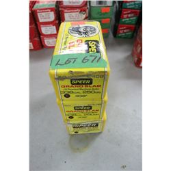 3 Boxes of Speer, Grand Slam, 338 cal Bullets, 250 gr.  All 'Appear' Full