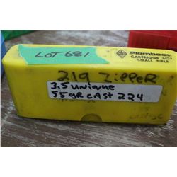 17 Rnds of 219 Zipper Reloads with Cast Bullets