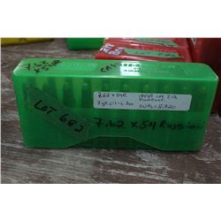 20 Rnds of 7.62 x 54 Russian Reloads with Lead Bullets