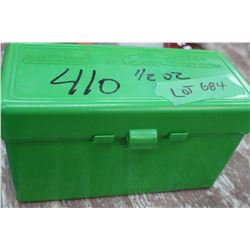 60 Rnds of 410 ga., 2 1/2" Reloads - In a Caseguard 60 Case