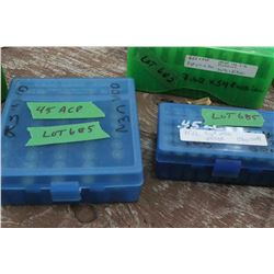 40 Rnds of 45 L.C., 255 gr., Lead Bullets & 48 Rnds of 45 ACP Reloads with Lead Bullets