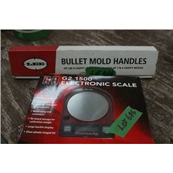 Lee Bullet Mold Handles & a Hornady G2 1500 Electronic Scale