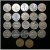 Image 1 : 1938-2005 Canada 5-Cents Nickels, Tombac Mixed Lot (22 pcs)