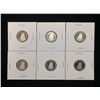 Image 1 : Lot of 6x 1982-1989 Canada 10-Cents Proof Coins