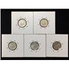 Image 2 : Lot of 5x 1962D, 1963D, 1964D US 10-Cents Silver Rosevelt Dimes