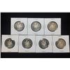 Image 1 : Lot of 7x Canada 50-Cents Proof Coins
