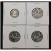 Image 1 : Lot of 4x Canada 25-Cents, 10-Cents Proof Coins