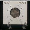 Image 1 : 1955 Canada 10-Cents Silver Coin (MS)