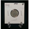 Image 1 : 1938 Newfoundland 10-Cents Silver Coin (VF)
