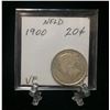 Image 1 : 1900 Newfoundland 20-Cents Silver Coin (VF)