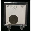 Image 1 : 1861 Nova Scotia Half Cent Coin (VF)