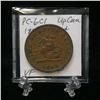 Image 1 : 1854 Bank of Upper Canada One Penny Token (VF)