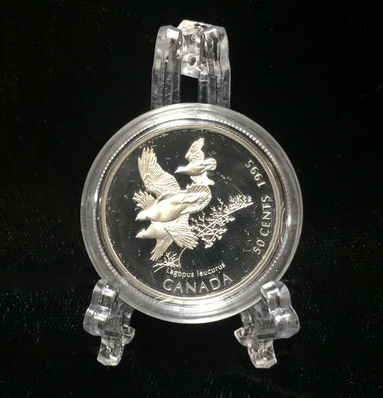 1995 Canada 50Cents WhiteTailed Ptarmigan Birds of Canada Proof Silver Coin 1995 Canada 50Cents WhiteTailed Ptarmigan Birds of Canada Proof Silver Coin