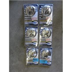6 New Round Padlocks
