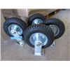 Image 1 : Set of 4 Air Tire 8 Inch Wheels