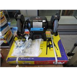 New 6hp 6  Grinder with Stand