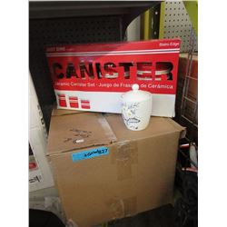 Case of Assorted New Canister Sets & Storage Jars