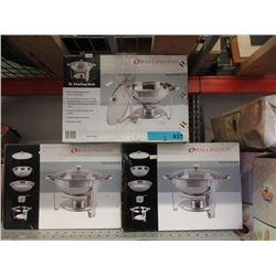 3 New 5 L Chafing Dishes