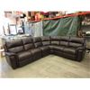 Image 1 : New Brown Leather Power Reclining Sectional