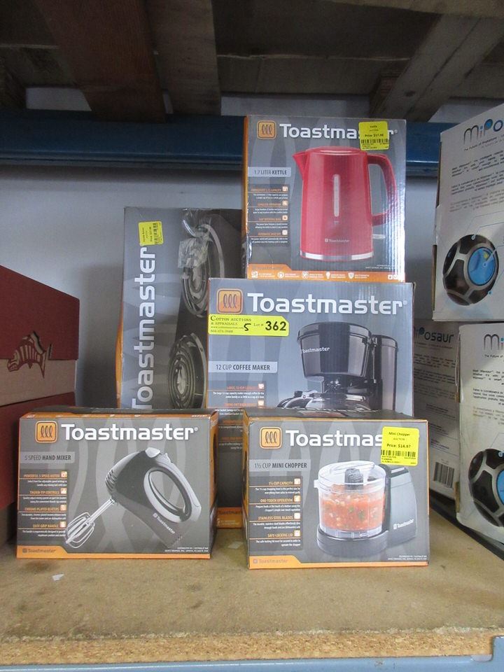 5 Assorted Toastmaster Small Kitchen Appliances