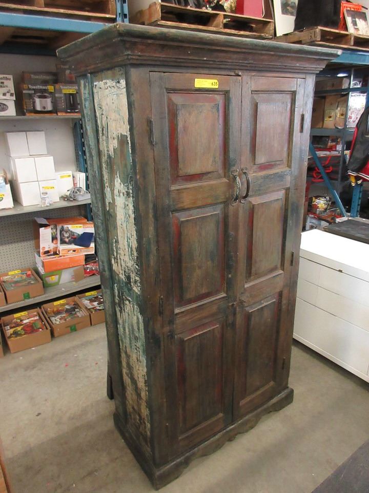 New Reclaimed Wood Rustic Wardrobe Cabinet
