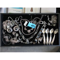 Variety of Unstamped and Untested Metal Jewelry