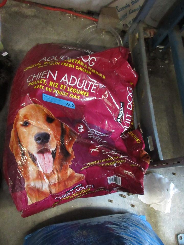 18 KG Bag of Kirkland Dry Dog Food Resealed