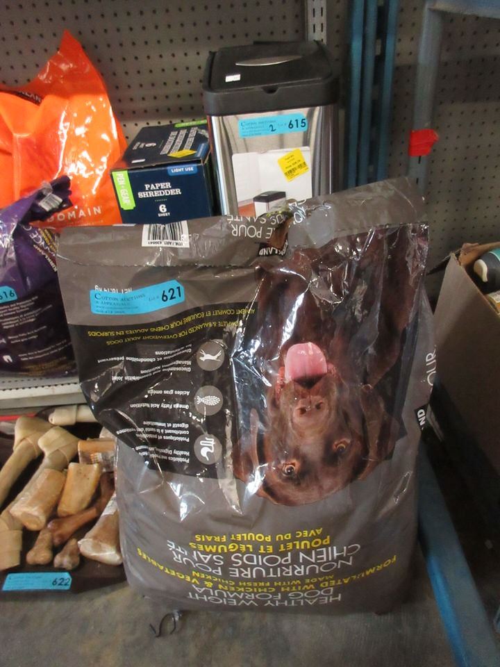 18 KG Bag of Kirkland Dry Dog Food Resealed