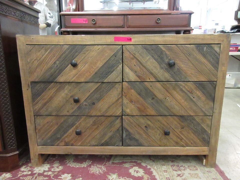 6 Drawer Reclaimed Wood Dresser