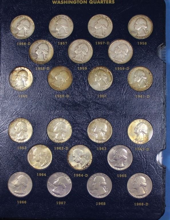 COMPLETE SET WASHINGTON QUARTERS 1941 1983