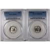 Image 1 : (2) 1945-D MERCURY SILVER DIMES: