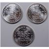 Image 2 : LOT OF THREE 1 OZ. .999 SILVER ROUNDS