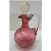 Image 1 : CRANBERRY GLASS CRUET