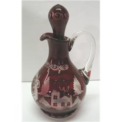 BOHEMIAN GLASS CRUET