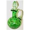 Image 1 : GREEN GLASS CRUET
