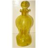 Image 1 : YELLOW GLASS DECANTER