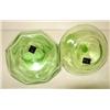Image 2 : GREEN DEPRESSION GLASS CRUETS