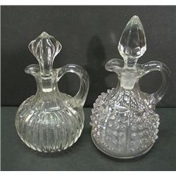 CLEAR GLASS CRUETS