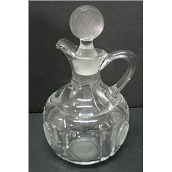 CLEAR COIN GLASS CRUET