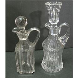 CLEAR GLASS CRUETS