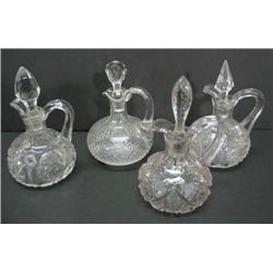 CLEAR GLASS CRUETS
