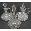 Image 3 : CLEAR GLASS CRUETS