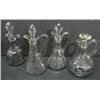 Image 1 : SILVER OVERLAY GLASS CRUETS