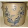 Image 1 : BLUE DECORATED STONEWARE CROCK