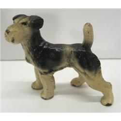 SMALL CAST IRON DOG FIGURINE